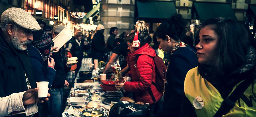 Les robins de la rue, distribution de repas